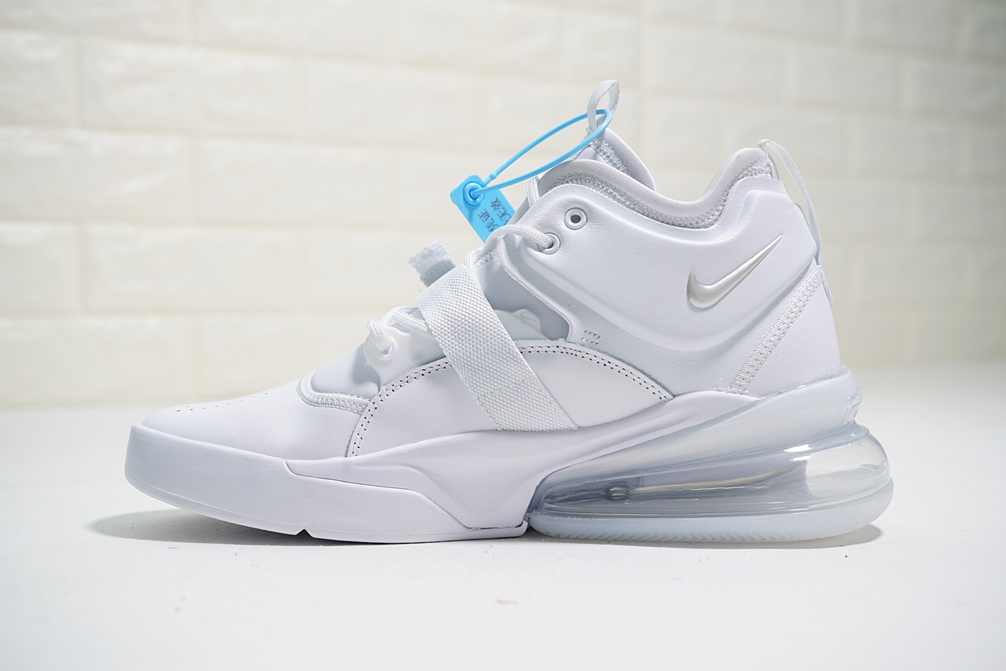 Nike Air Force 270 Mid Army All White Shoes